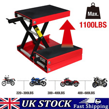 Heavy Duty 1100LBS Motorcycle Motor Bike Stand Scissor Lift Jack Workshop UK