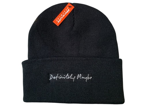 Definitely maybe black - definitely, beanie