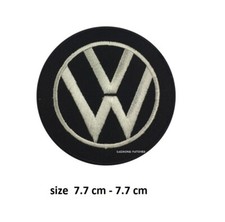 VW Black embroidery patch iron