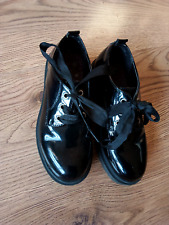 Girl School Shoes Smart Formal Casual Lace Up shoes UK Size 1 Junior Black Laced