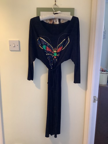 1980s sequinned butterfly