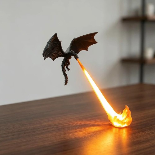 Fire breathing dragon - fire-breathing,