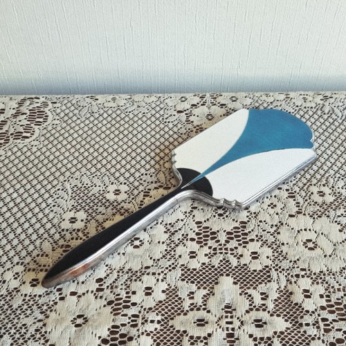 Art deco blue striped - blue,