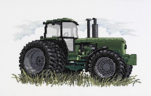 Janlynn tractor counted cross - tractor,