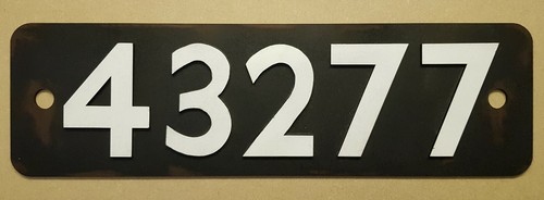 Smoke box door replica - replica, number