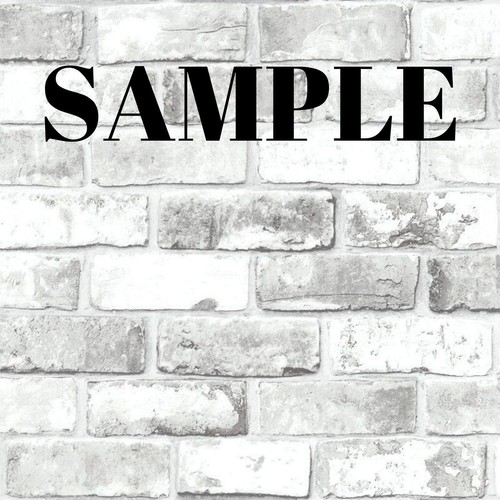 White brick effect wallpaper - white,