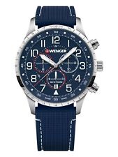 Wenger Swiss Army Men's 01.1543.117 Attitude Chrono Blue Dial Watch 44 mm $330