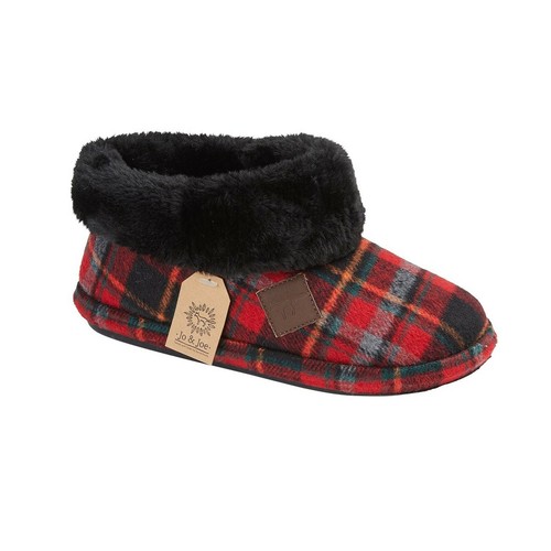 Ladies bootees tartan - bootees, slipper