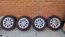 4 x VW TRANSPORTER HIGHLINET6.1 T6 T5 ALLOYS WHEELS CONTINENTAL VAN CAMPER TYRES