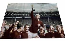ENGLAND 1966 WORLD CUP WINNERS FLAG 3x2FT FREE UK 48HR POST
