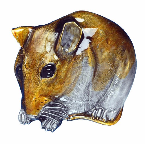 Field mouse belt buckle - field,
