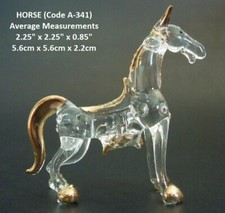 Glass Saddled HORSE Pony