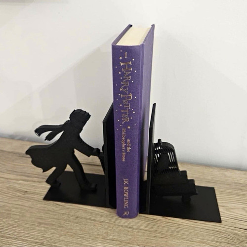Harry potter black bookends - potter,