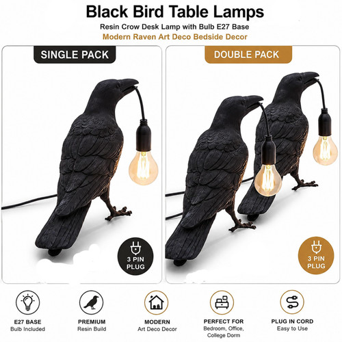 Raven table lamp - wall,
