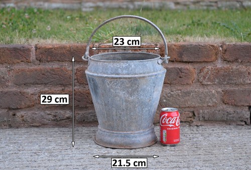 Vintage galvanised well bucket