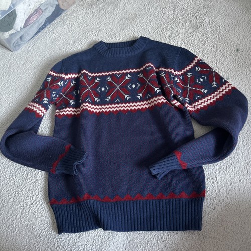 Patterned navy red white - red,