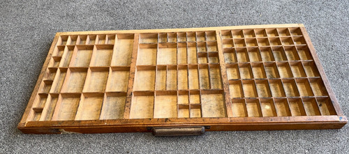 Lovely old type tray - lovely,
