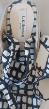 LK BENNETT 7 "Zola" WEDGE Espadrille  Fabric SHOES Black. NEW BOXED RRP £143