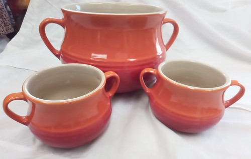 Creuset orange soup bean - orange, soup/bean