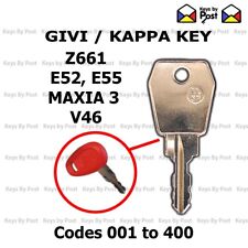 1 x GIVI KEY Cut to code Z661 E52 E55 V35 MAXIA 3 V46 KAPPA PANNIER, TOP BOX KEY