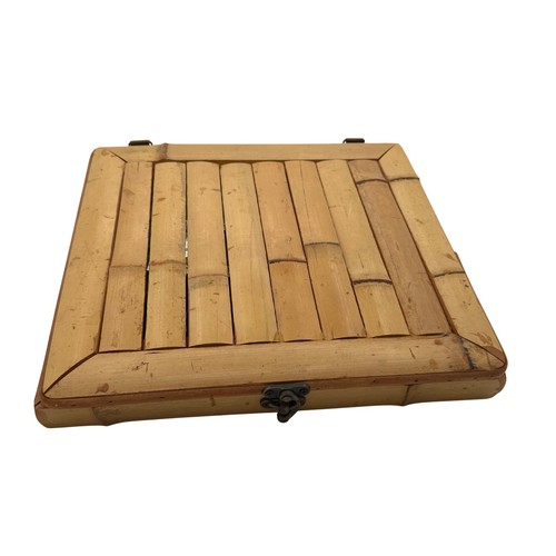Vintage bamboo tackle box - vintage,