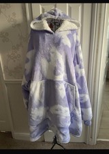 New The Oodie purple and white tie dye one size