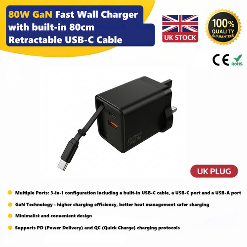 80w gan fast wall charger - gan,