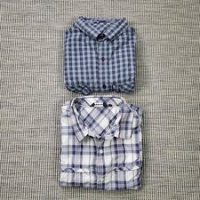 Rohan Shirt Bundle Mens XL Blue Check Walking Hiking Equator Wayfarer