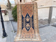 3.6x7.2 ft Vintage Oushak Rug
