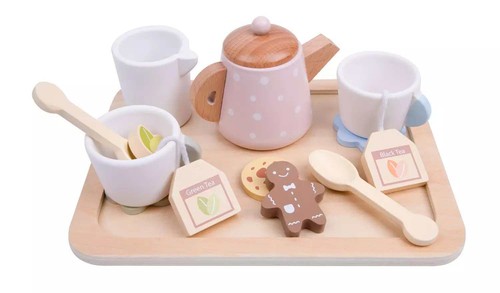 Chad valley wooden tea set - tea, |