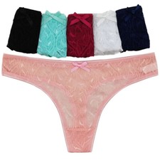 Pack of 6 Womens Knickers Underwear Ladies Lace Panties Seamless Briefs Pants