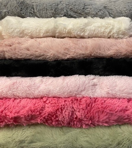 Textured faux fur minky fabric - faux,
