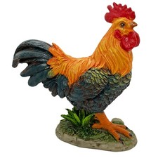 Cockerel Bird Garden Ornament Outdoor Rooster Statue Chicken Decoration