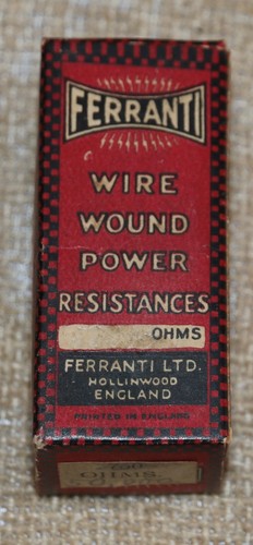 Vintage ferranti anode feed - anode,