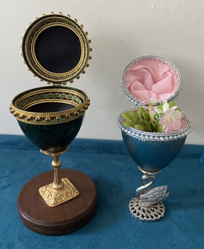 Russian style egg trinket - 2,