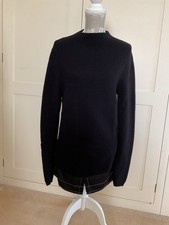 MINT VELVET RIBBED JUMPER WITH ATTACHED SHIRT DETAIL AND BUTTON DETAIL SIZE (S)