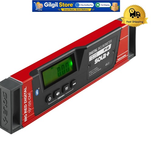 Big red digital level with - big,