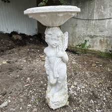 Classical Cherub Statue with Planter Sculpture