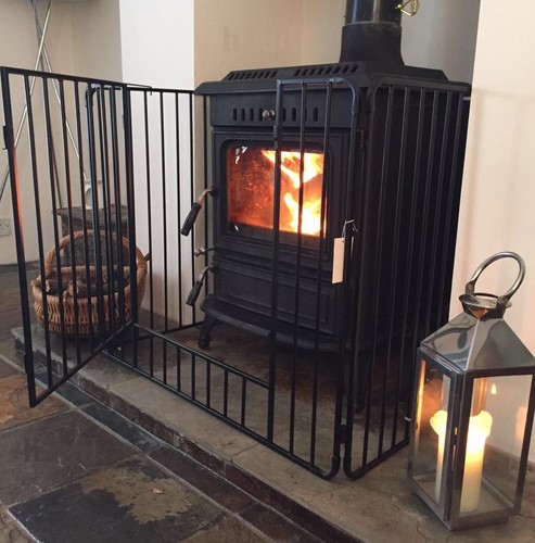 Nursery stove fire guard - nursery, black