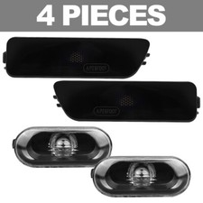 4PCS Smoke Bumper+Fender Side