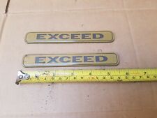 Mk2 Mitsubishi shogun pajero decal emblem front wing badge EXCEED left right 2.8