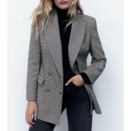 Zara houndstooth double - houndstooth,