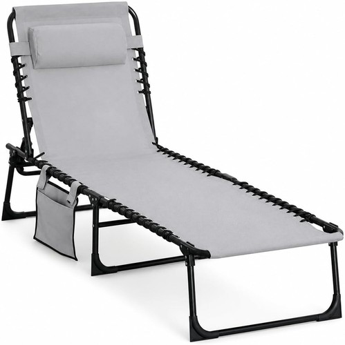 Folding sun lounger recliner - folding,