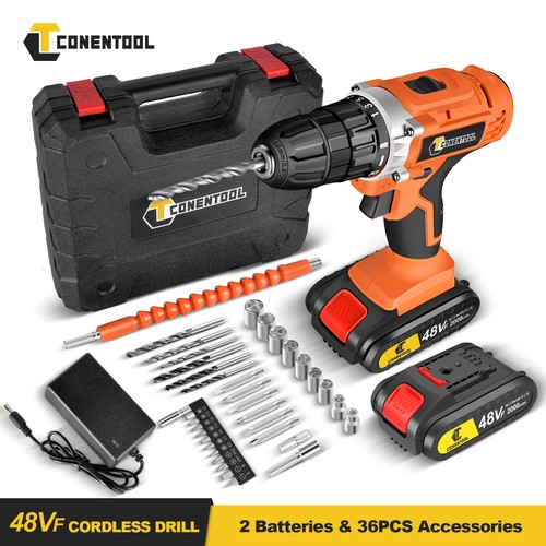 45nm cordless drill set - cordless, 48v
