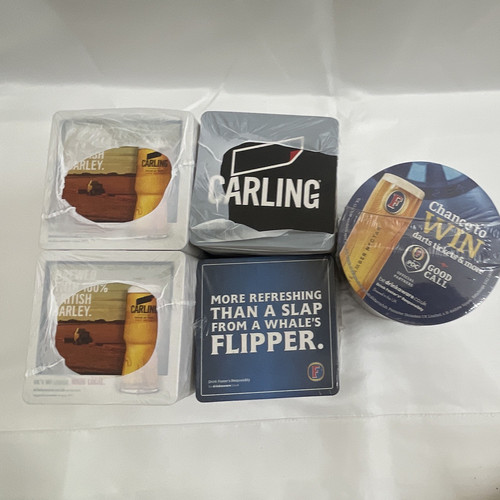 Carling fosters beer mats - carling,,