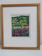 Framed and Mounted Modern Farm