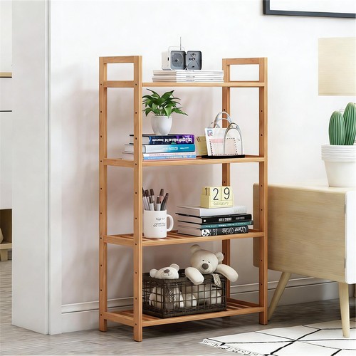 Bamboo tier storage shelving - 4,