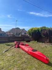 POINT 65 TWO PERSON KAYAK WITH PADDLES AND LIFEJACKETS
