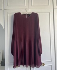 Forever New Burgundy Chiffon