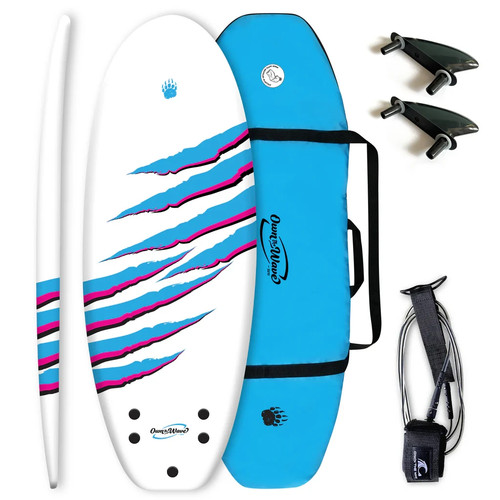 Beginner foam surfboard set - foam,